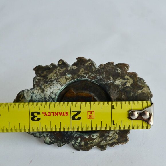 Vintage Silver Plate? Tureen Handle Ornate Metal Covered Soup Dish - Picture 7 of 7